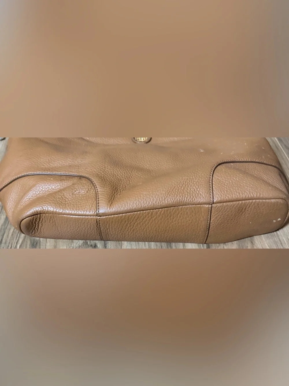 Tory Burch brown leather tote bag